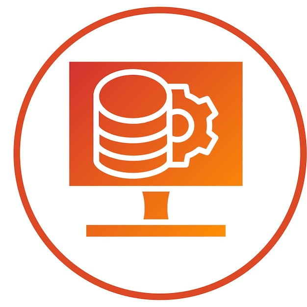 Estilo del icono de los datos de diseño vectorial