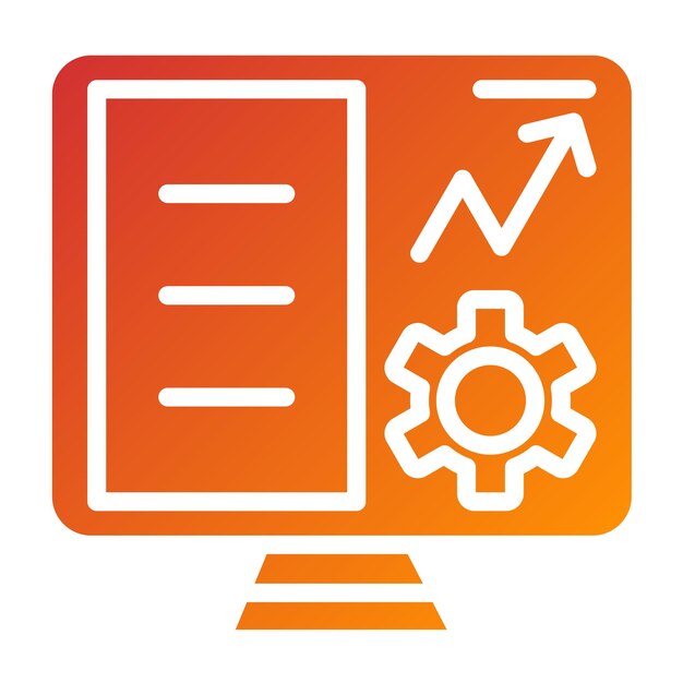 Estilo del icono de los datos de diseño vectorial