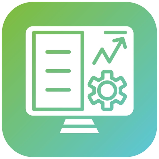 Estilo del icono de los datos de diseño vectorial