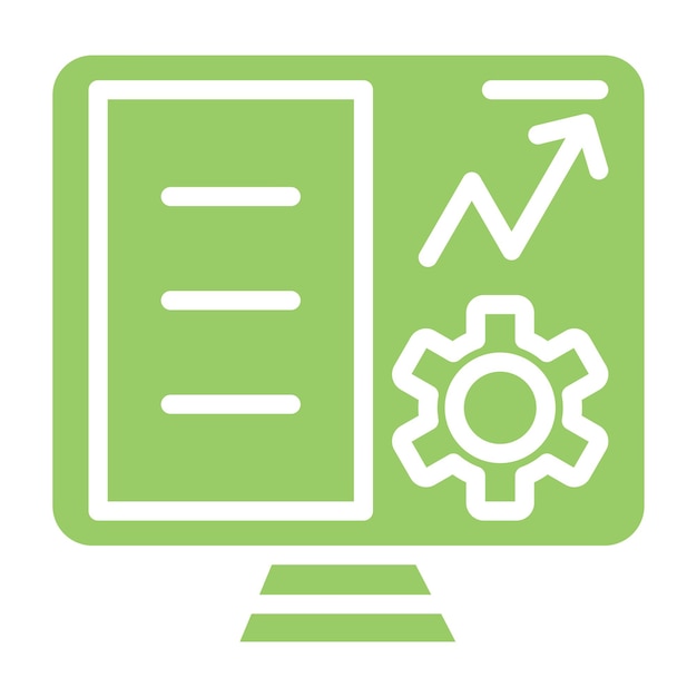 Estilo del icono de los datos de diseño vectorial