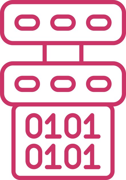 Estilo del icono de los datos maestros del diseño vectorial