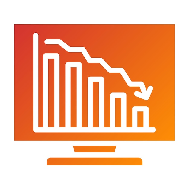 Estilo del icono de declive del diseño vectorial