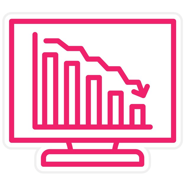 Estilo del icono de declive del diseño vectorial