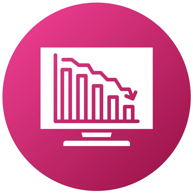 Estilo del icono de declive del diseño vectorial