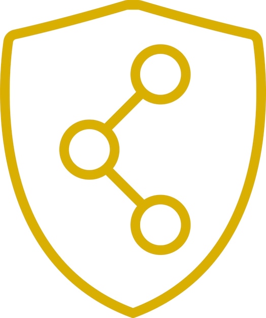 Estilo de icono del defensor de red de diseño vectorial