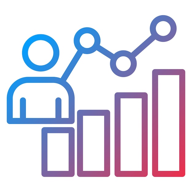 Estilo de icono demográfico de diseño vectorial