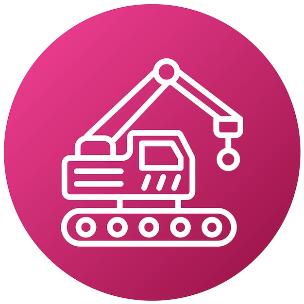 Estilo de icono de demolición de diseño vectorial