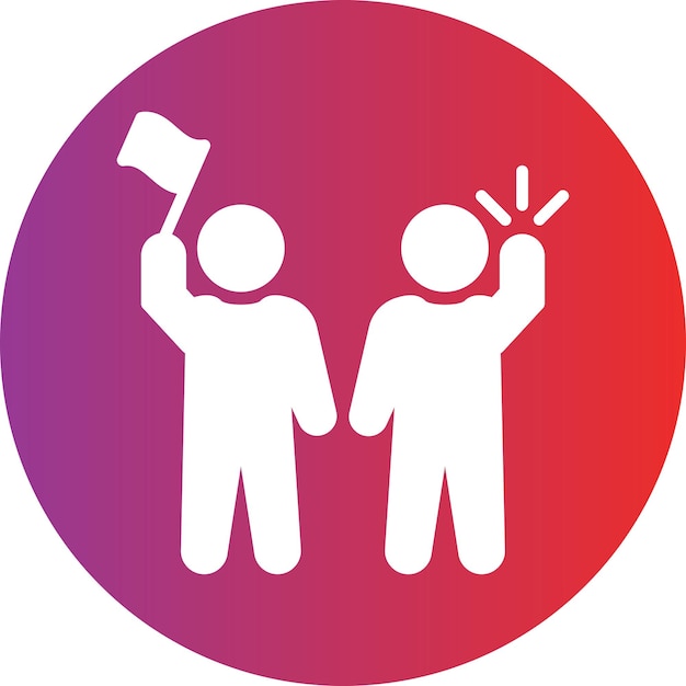 Estilo del icono de demostración del diseño vectorial