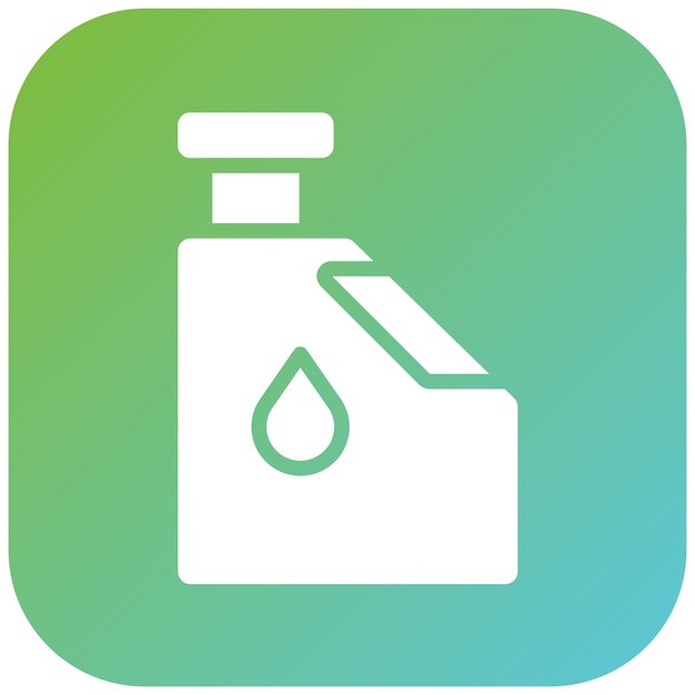 Estilo del icono del depósito de líquido de freno de diseño vectorial