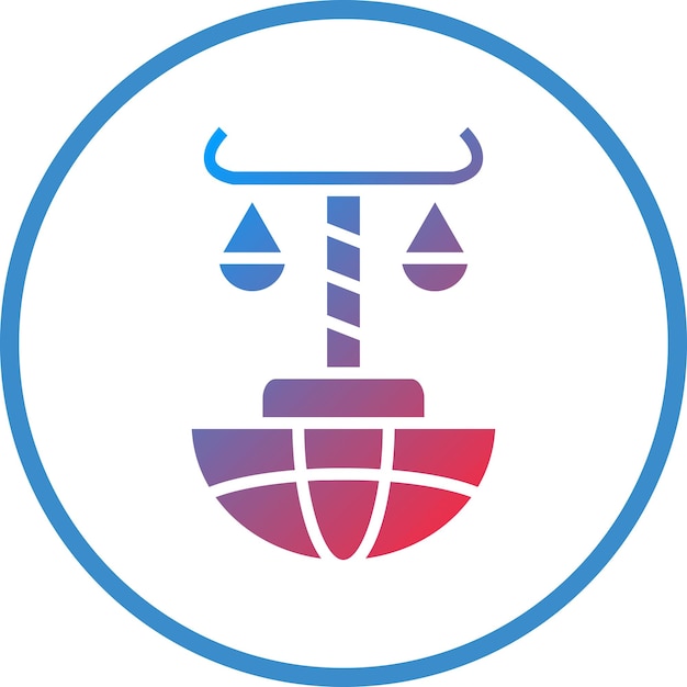 Estilo de icono de derecho internacional