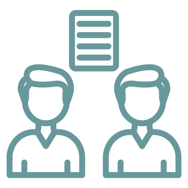 Estilo del icono de los derechos de negociación de diseño vectorial