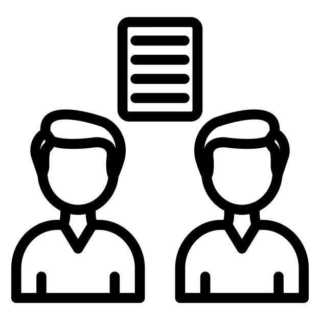 Estilo del icono de los derechos de negociación de diseño vectorial