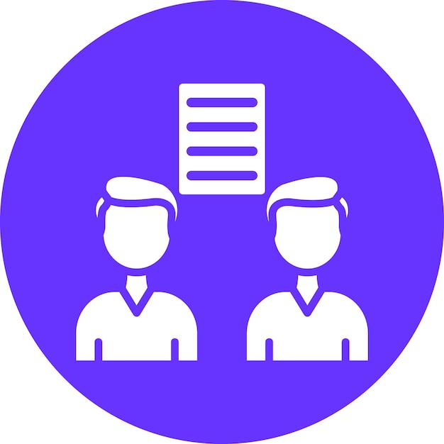 Estilo del icono de los derechos de negociación de diseño vectorial