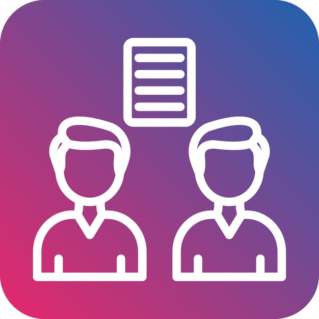 Estilo del icono de los derechos de negociación de diseño vectorial