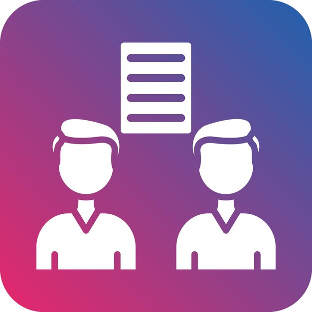 Estilo del icono de los derechos de negociación de diseño vectorial