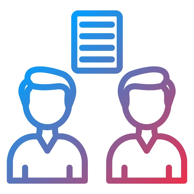 Estilo del icono de los derechos de negociación de diseño vectorial
