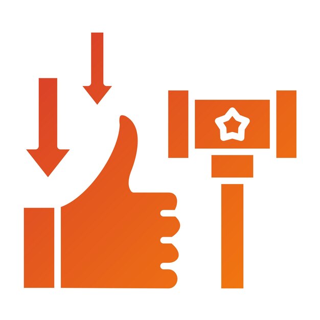 Estilo del icono de la derogación del diseño vectorial