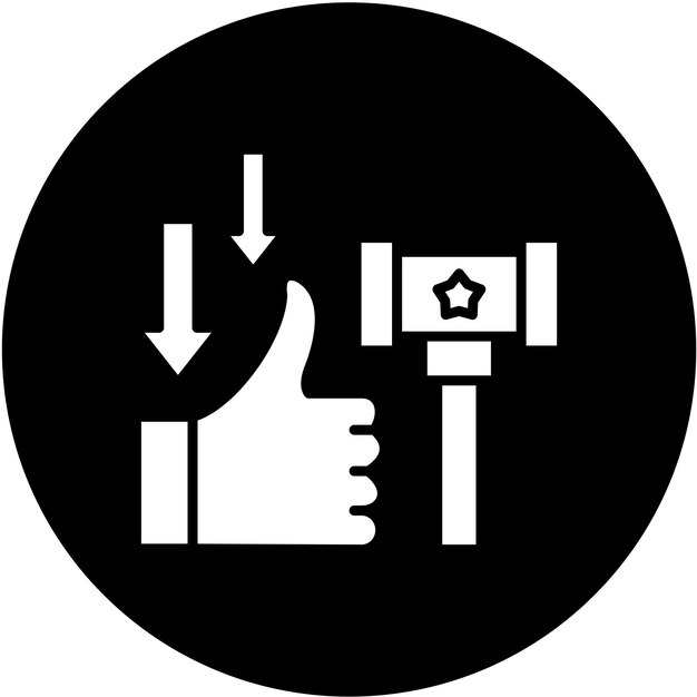 Estilo del icono de la derogación del diseño vectorial