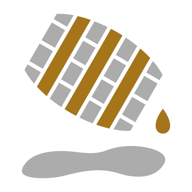 Estilo del icono del derrame de petróleo