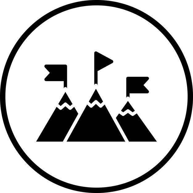 Estilo del icono del desafío de diseño vectorial