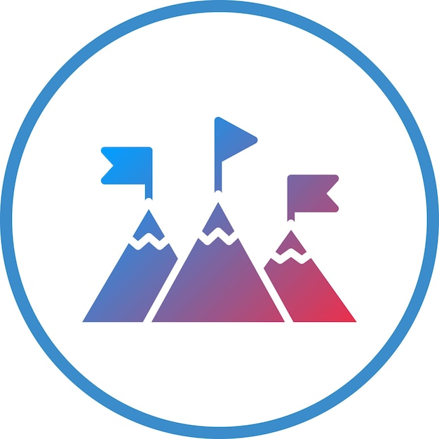 Estilo del icono del desafío de diseño vectorial