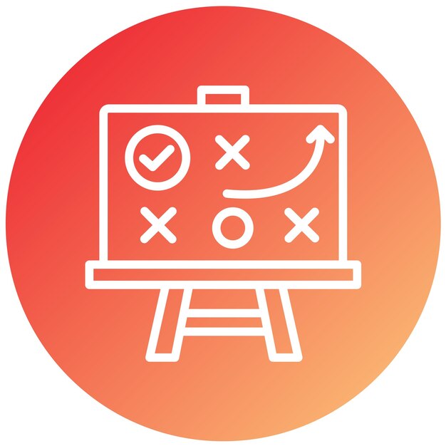 Estilo del icono del desafío de diseño vectorial
