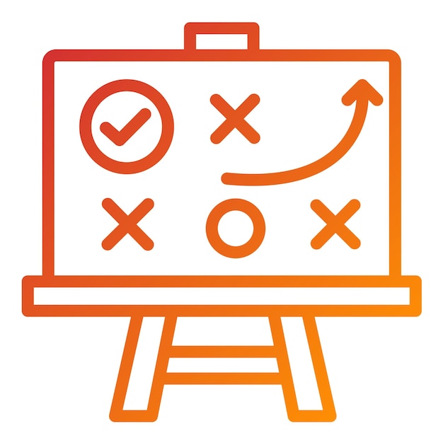 Estilo del icono del desafío de diseño vectorial