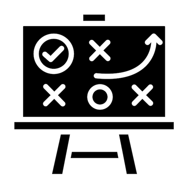 Estilo del icono del desafío de diseño vectorial