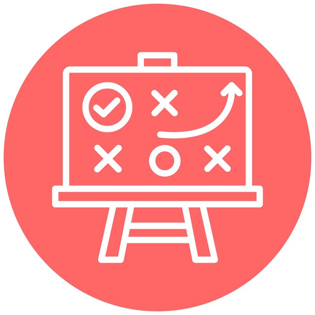 Estilo del icono del desafío de diseño vectorial
