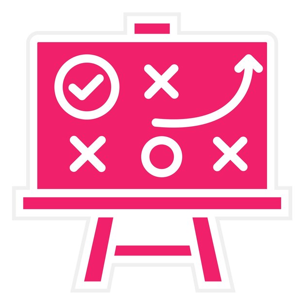 Estilo del icono del desafío de diseño vectorial