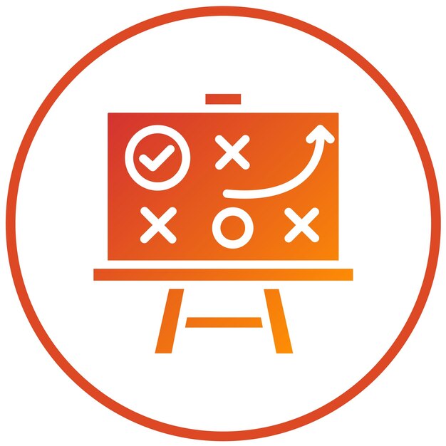 Estilo del icono del desafío de diseño vectorial