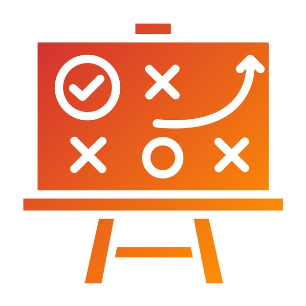 Estilo del icono del desafío de diseño vectorial