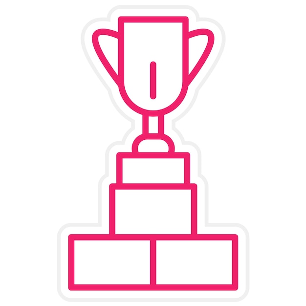 Estilo del icono del desafío de diseño vectorial