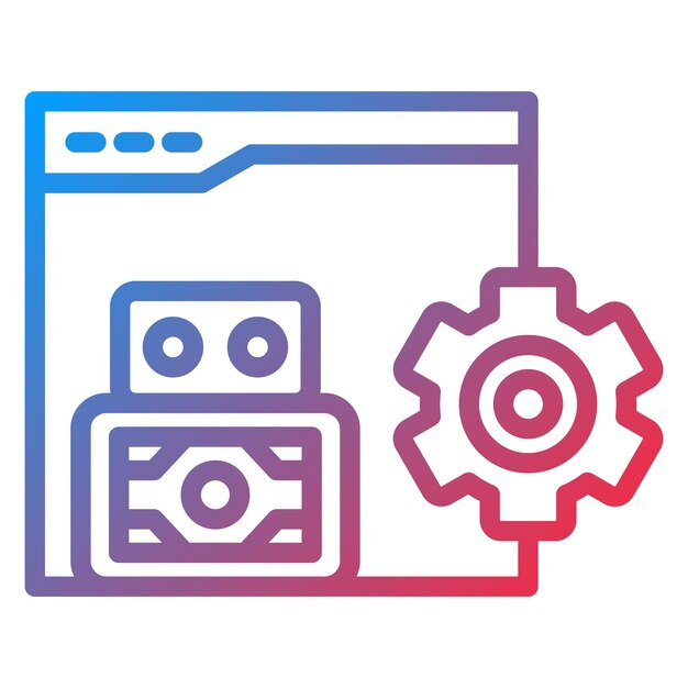 Estilo de icono de desarrollo de diseño vectorial