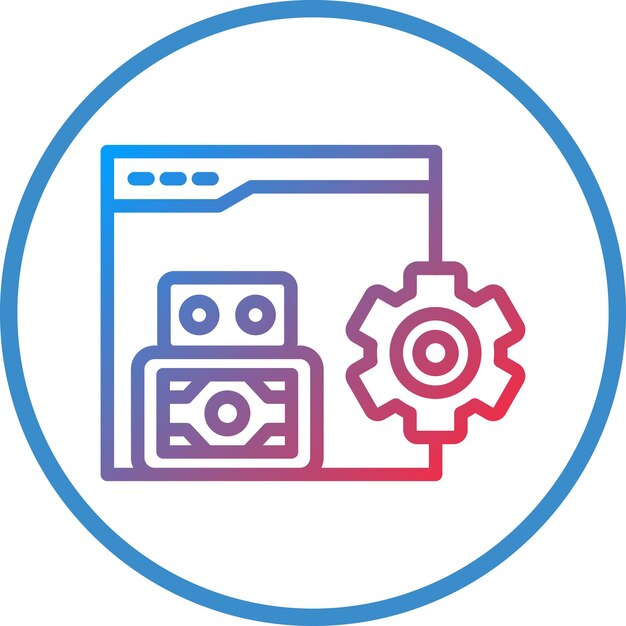 Estilo de icono de desarrollo de diseño vectorial