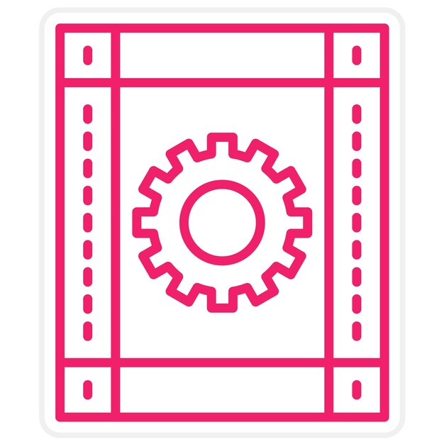 Estilo de icono de desarrollo de diseño vectorial