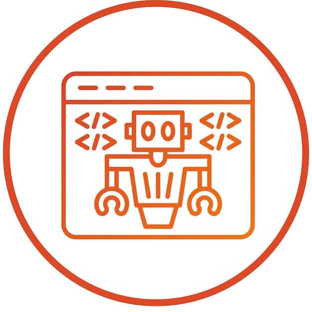 Estilo de icono de desarrollo de diseño vectorial