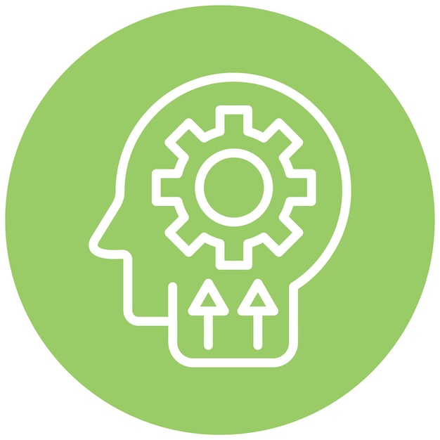 Estilo del icono de desarrollo de habilidades de diseño vectorial