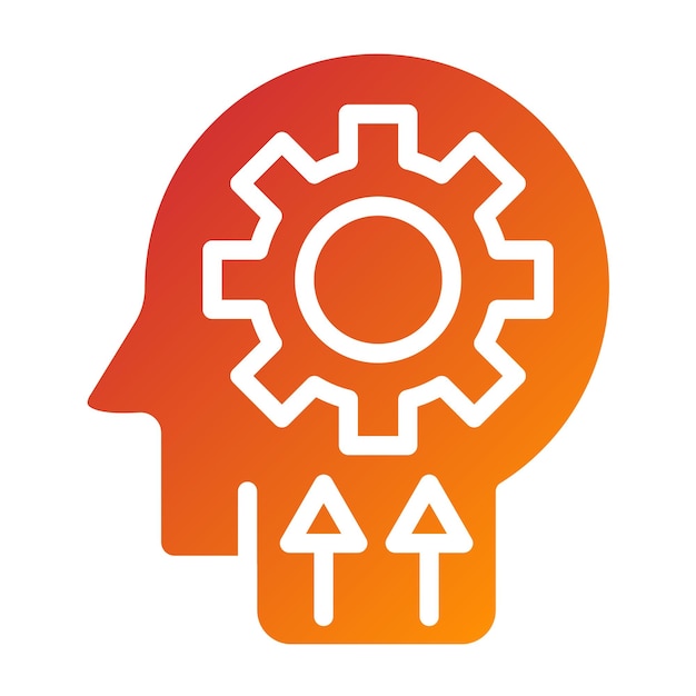 Estilo del icono de desarrollo de habilidades de diseño vectorial