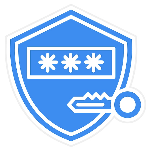 Estilo de icono de descifrado de diseño vectorial