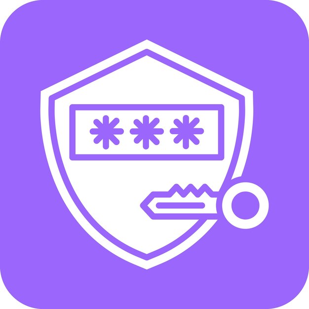 Estilo de icono de descifrado de diseño vectorial
