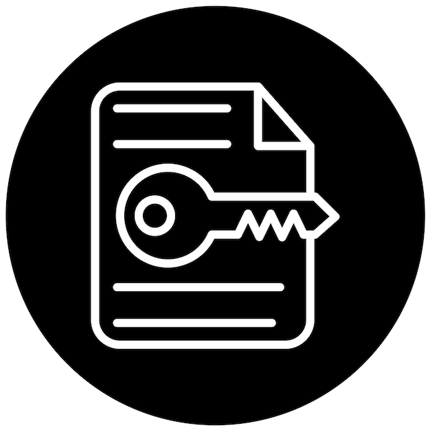 Estilo de icono de descifrado de diseño vectorial