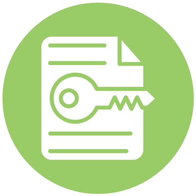 Estilo de icono de descifrado de diseño vectorial