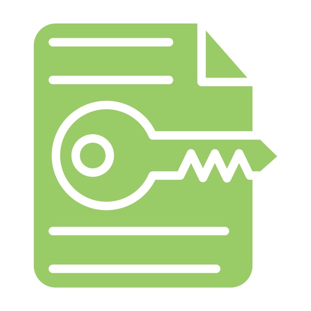 Estilo de icono de descifrado de diseño vectorial