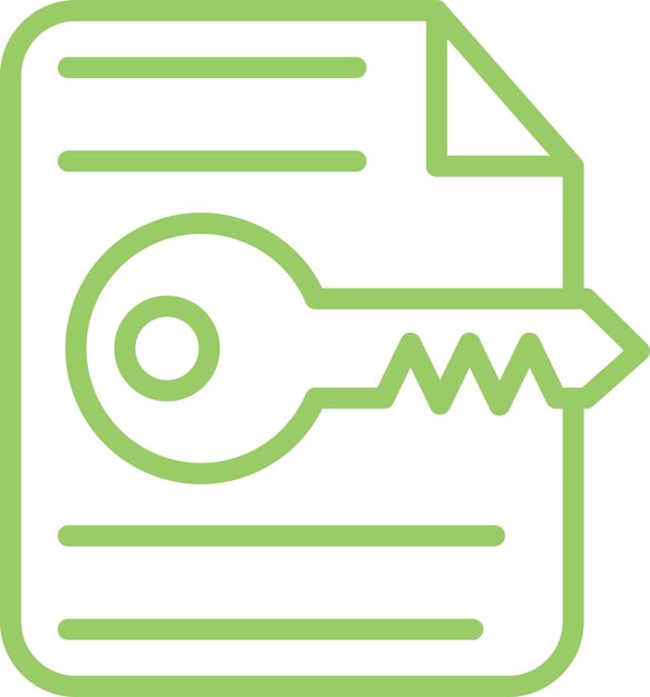 Estilo de icono de descifrado de diseño vectorial