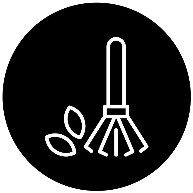 Estilo de icono de desecho de patio de diseño vectorial