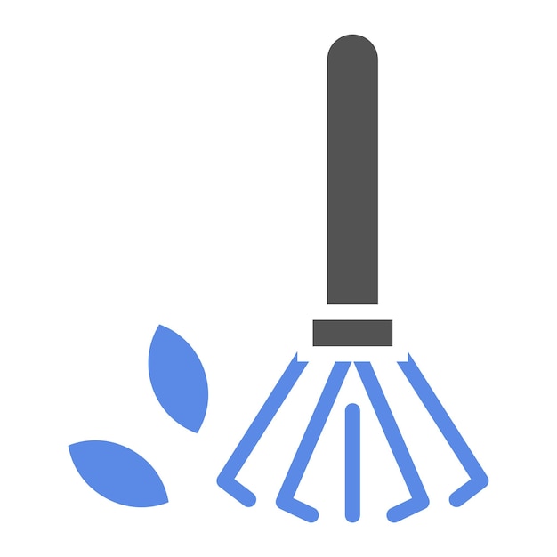Estilo de icono de desecho de patio de diseño vectorial