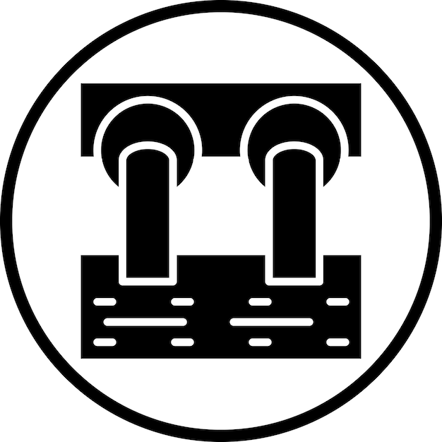 Estilo del icono de desechos tóxicos de diseño vectorial