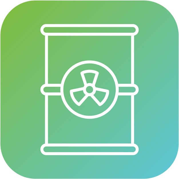 Estilo del icono de desechos tóxicos de diseño vectorial