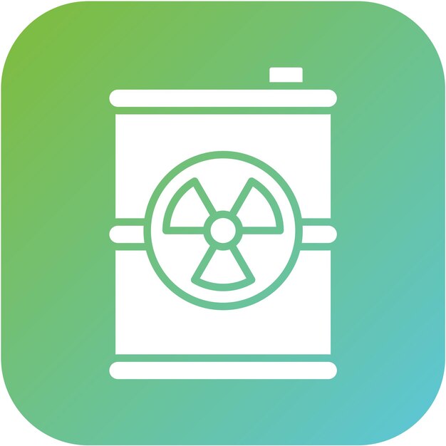 Estilo del icono de desechos tóxicos de diseño vectorial
